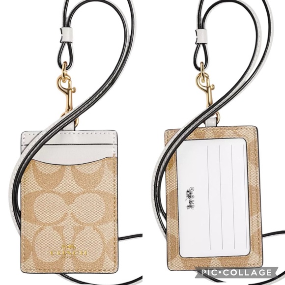 Coach Id Lanyard In Signature Canvas - Picture 1 of 1